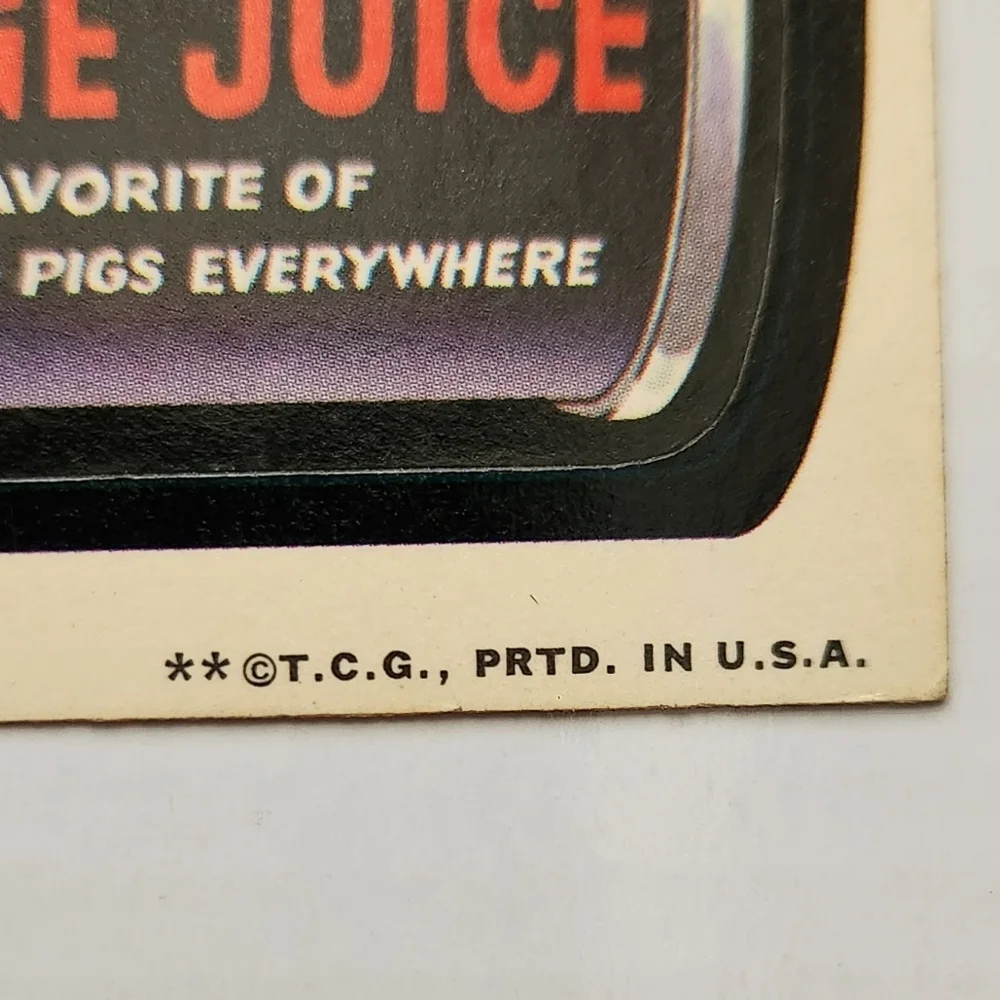 🍊 Vintage 1973 Wacky Packages Sticker - 